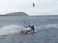Kite surfing on four mile beach
